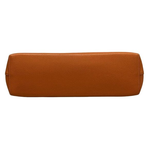 Auth HERMES Yoeh Bag Orange Brown Togo Leather Unconfirmed Shoulder Bag - Picture 7 of 16